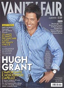 Actor Hugh Grant on the cover of Vanity Fair, Italy (Feb 2010), one of more than100 international Newhouse editions.