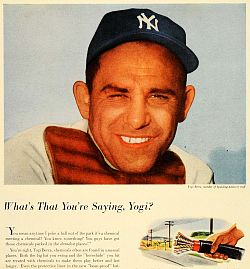 A 1954 Spencer Chemicals magazine ad asks: “What’s That You’re Saying, Yogi?”