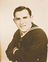 1940s: Yogi Berra in his U.S. Navy uniform during WWII.