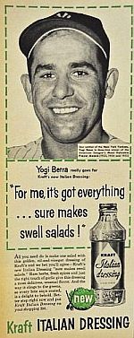 Berra salad dressing ad.