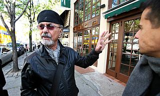 Dion DiMucci visiting his old New York neighborhood in 2012. Photo, Librado Romero / New York Times.