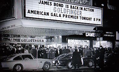 Premiere of the James Bond “Goldfinger” film in New York, Dec.1964.