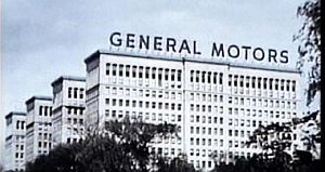 Part of GM’s office complex, Detroit, MI, circa 1960s.