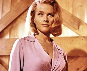 Ms. Pussy Galore (Honor Blackman), heads up female flyers who will dispense poison gas over Fort Knox. 