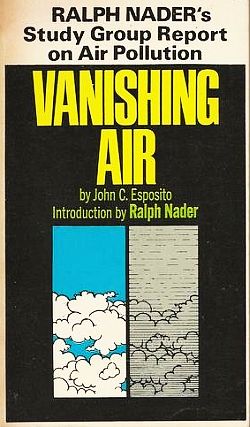 Cover of “Vanishing Air” in paperback edition by Grossman Publishers, July 1970. Click for book.
