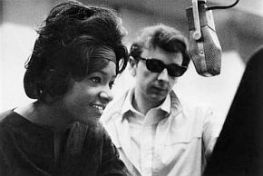 Dolores “LaLa” Brooks with Phil Spector, 1960s.