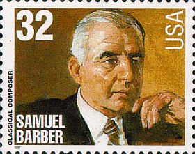 Samuel Barber U.S. postage stamp issued in 1997.