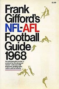 A Frank Gifford pro football guide book.