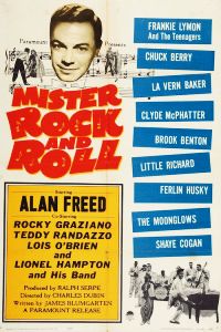 1957 poster for “Mister Rock and Roll” w/Alan Freed & others. Click for poster.