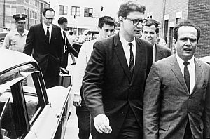 Rabbi Israel “Si” Dresner (left-center) and Rabbi Martin Freedman of New York – who rode a bus on the June 1961 Washington-to-Tallahassee, FL Freedom Ride – were also arrested in Tallahassee, shown above, for attempting to eat at a segregated airport restaurant.