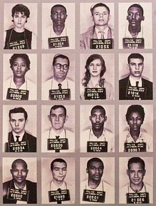 Mug shots of some of the more than 300 “freedom riders” who were arrested in Mississippi during the summer of 1961. More on this part of the story follows later.