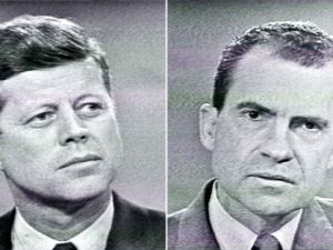 Sept 26, 1960: JFK and Richard Nixon appear in the first nationally-televised presidential debate, which many believe Kennedy won. With some 70 million viewers, that debate gave an enormous boost to Kennedy’s campaign. Up to 20 million fewer viewers watched the remaining 3 debates, in which Nixon fared better.