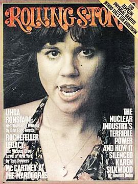 March 27, 1975: Linda Ronstadt on the cover of "Rolling Stone" magazine.