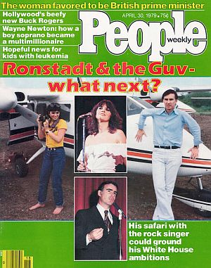 April 30th, 1979: “People” magazine ran the Brown/ Ronstadt Africa trip as their cover story.