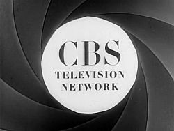TV screenshot of a 1950s CBS network logo.