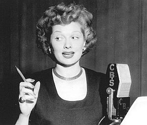 Lucille Ball worked at CBS radio in the late 1940s where she did the program “My Favorite Husband” which she used to help frame the “I Love Lucy” TV show.