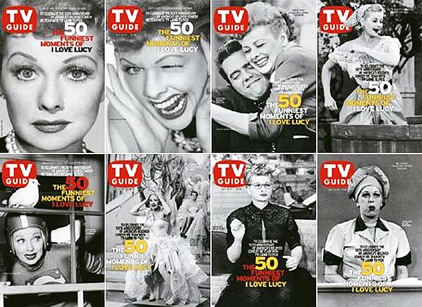 October 2001: As part of the celebration of the 50th Anniversary of the “I Love Lucy” show, TV guide assembled and published a set of eight “I Love Lucy” covers which highlighted some of the “50 funniest moments” from the show.