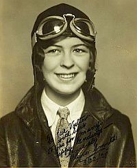 Teenage pilot, Elinor Smith, 1927-28.