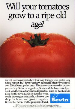 One of the 1984 ads for Union Carbide’s Sevin pesticide by the ad agency Ogilvy & Mather. 