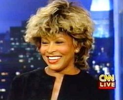 Tina Turner during CNN interview, Feb 1997.