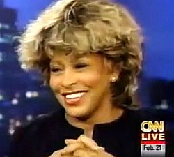 Tina Tuner on CNN's Larry King Show. 