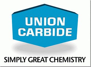 Union Carbide company logo with slogan, later years.
