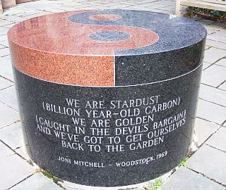 “We-are-stardust” sculpture at Princeton University, donated by the Class of 1969 on their 25th reunion in 1994.