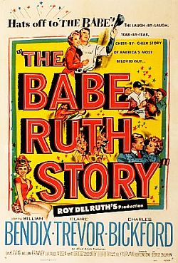 1948 poster for Babe Ruth film. Click for DVD.