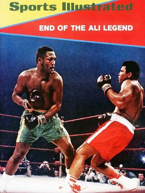 15 March 1971: Sports Illustrated post-fight edition, “End of the Ali Legend,” though Ali would rise again. Click for copy.