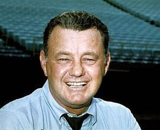 1970: Norm Van Brocklin, during his time as head coach of the Atlanta Falcons football team.