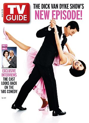 May 2004: TV Guide features Mary Tyler Moore & Dick Van Dyke in a “new” episode from the 1960s “Dick Van Dyke Show.”