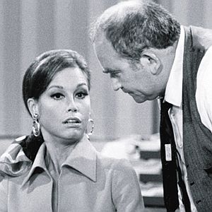 Ms. Richards here appears to be searching for an answer to a question from her boss, Lou Grant. 