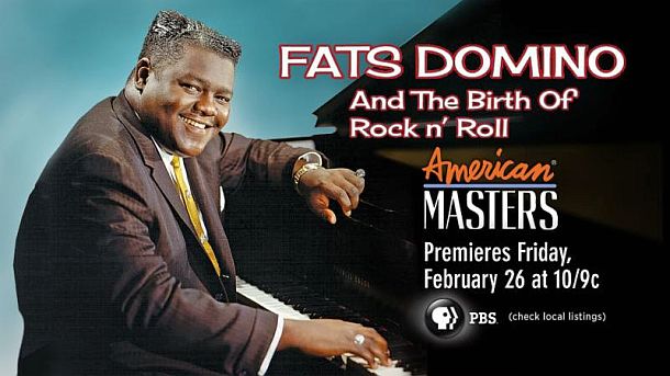 In February 2016, in honor of his 88th birthday, the Public Broadcasting System’s (PBS) American Masters TV series, aired a one-hour documentary on Fats Domino, covering much of his life & career during the 1950s-1960s. Click for DVD.