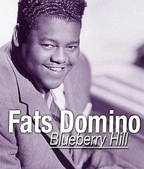 Fats Domino, on a record cover for “Blueberry Hill,” a 1956 song for which he became most famous. Click for digital.