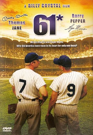 DVD for Billy Crystal film, “61", on the Roger Maris - Mickey Mantle home run race of 1961. Click for DVD.
