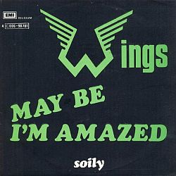 Cover art for Wings live version of “Maybe I’m Amazed.” Click for digital.