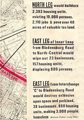 1970. Another portion of  ECTC poster, provid-ing data on some resident & business impacts.