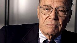 Robert McNamara during "The Fog of War" film.