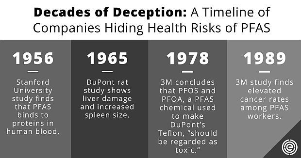 Source: Sample table from the research and reporting of the Environmental Working Group, Washington, D.C.