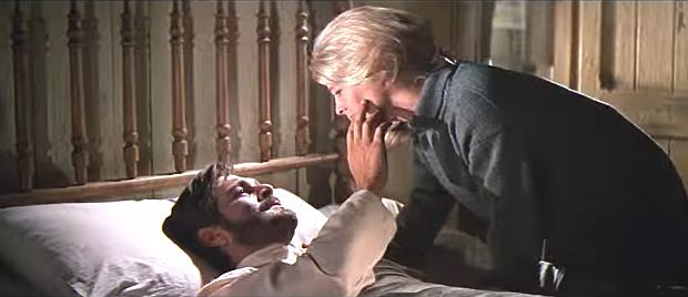 After his ordeal and arrival at Lara's apartment, she helps nurse him back to health. 