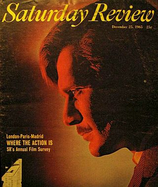 25 December 1965.  Omar Sharif on the cover of “Saturday Review,” with story by film critic, Hollis Alpert.
