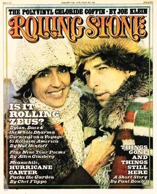 January 15, 1976 edition of Rolling Stone magazine did a cover feature on the Rolling Thunder tour with a cover photo of Baez and Dylan. 