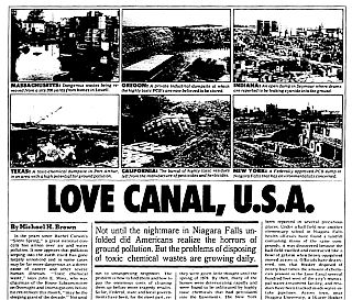Michael Brown’s January 1979 story on toxic waste in The Sunday New York Times Magazine, was among early popularly-written pieces to frame the national dimensions of the problem.