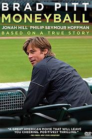 2011baseball film, “Moneyball,” based on a true story, starring Brad Pitt, Jonah Hill & others. Click for film at Amazon.