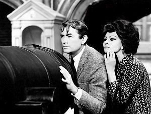 Professor David Pollock (Peck) and Yasmin Azir (Loren) on one of their adventures in “Arabesque.”