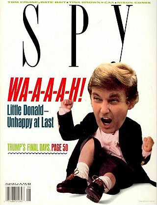 The August 1990 edition of Spy took a stab at predicting Donald Trump’s future fortunes, and cast them as failing.