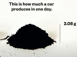 One estimate from the UK Dept of Transport, based on a single 15 km commute, reported 2.08 grams of tire particles shed per vehicle each day (about .073 ounce). Seemingly a tiny amount, which however, adds up in the aggregate of millions of vehicles driven millions of miles.